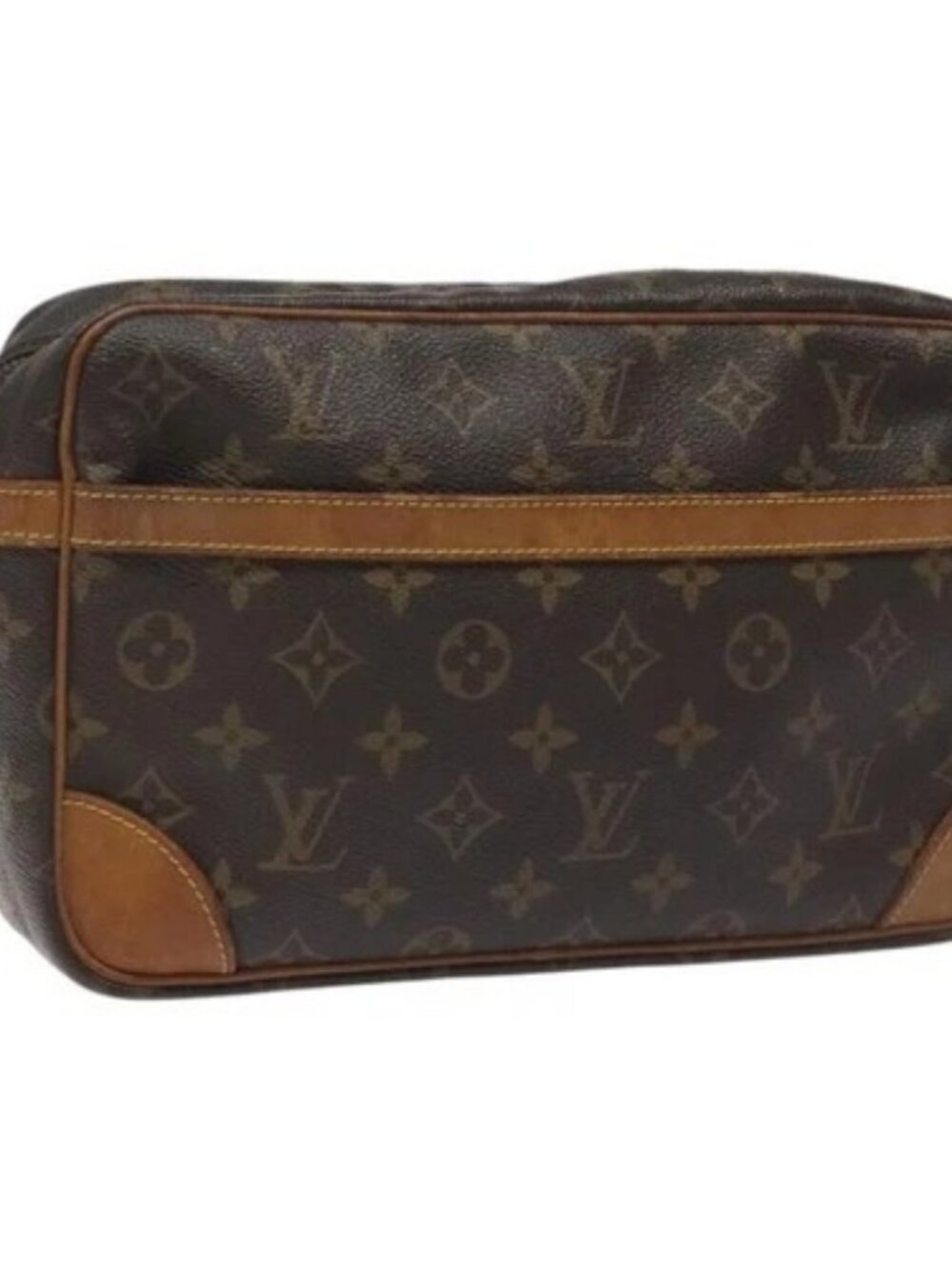 LOUIS VUITTON Monogram Compiegne 28 Clutch Bag M51845 LV Auth nb148